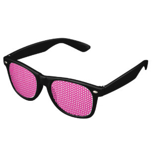 Lunettes De Fête Retro Les traits de peinture rouge, rose et violet se ch