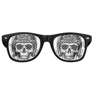 Lunettes De Fête Retro leyenda del cráneo del motociclista vintage
