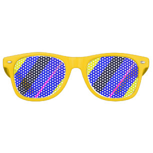 Lunettes De Fête Retro Lignes colorées