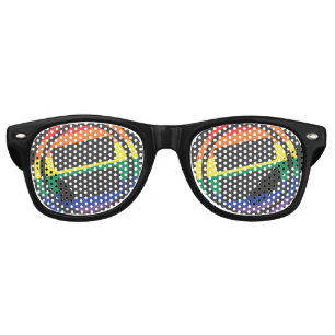 Lunettes De Fête Retro Logo de fierté de NOVA