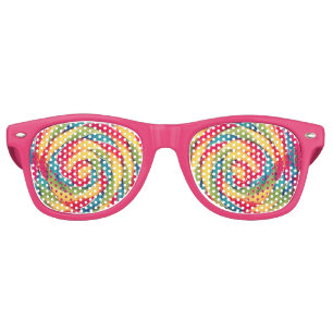 Lunettes De Fête Retro Lollipop spirale