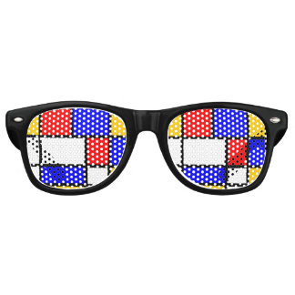 Lunettes De Fête Retro Look Art moderne Mondrian