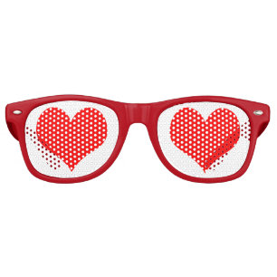 Lunettes De Fête Retro Love Heart Party Shades