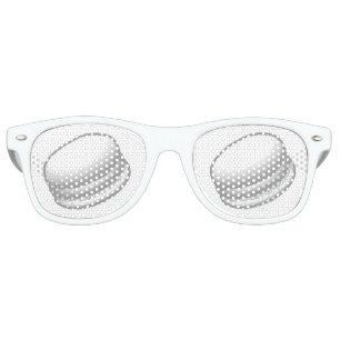 Lunettes De Fête Retro Macarons blancs sucrés