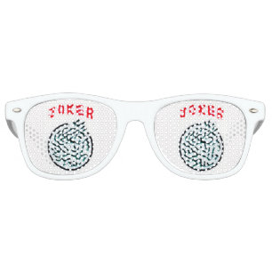 Lunettes De Fête Retro MahJong symbole tuile Joker Adult Retro Party Shad