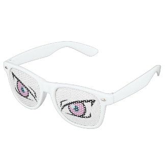 Lunettes De Fête Retro Manga yeux en colère