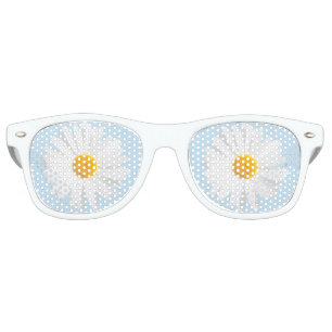 Lunettes De Fête Retro marais blanc