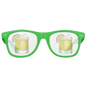 Lunettes De Fête Retro Margarita Cocktail d'été Mixte Boisson Lime Vert