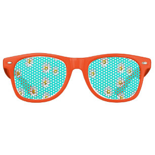 Lunettes De Fête Retro Marguerites dessinées