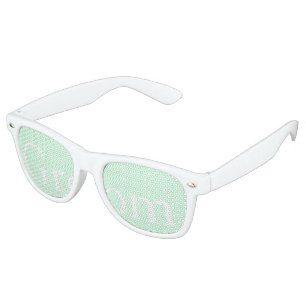Lunettes De Fête Retro Mariage à la menthe verte Pastel