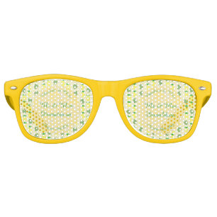 Lunettes De Fête Retro Mariage d'été tropical Ananas et Palm Feuille