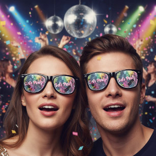 Lunettes De Fête Retro Mariage du Party Disco Ball Sparkle Glam des année
