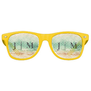 Lunettes De Fête Retro Mariage sur la plage océane saison estivale