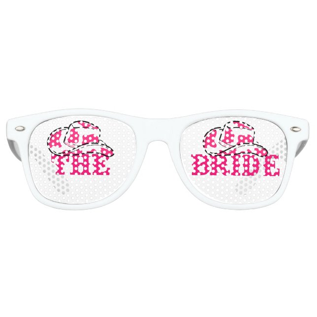 Lunettes De Fête Retro Mariée du Dernier Rodéo Cowgirl (Devant)