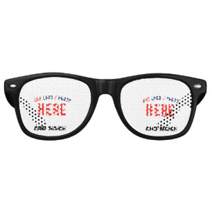 LUNETTES DE FÊTE RETRO MARQUE BLANCHE MODERNE ET PERSONNALISABLE VÉRIFIÉE