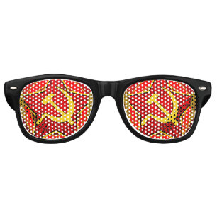 Lunettes De Fête Retro Marteau et faucille soviétiques