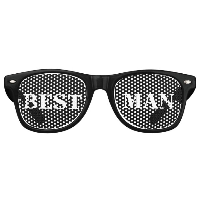 Lunettes De Fête Retro Meilleur cadeau de mariage homme (Devant)