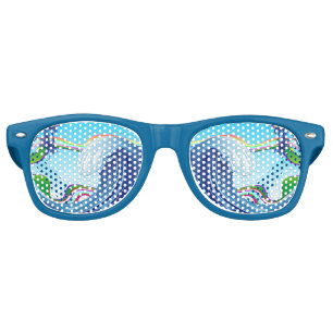 Lunettes De Fête Retro Mer Océan Grande Vague Eau