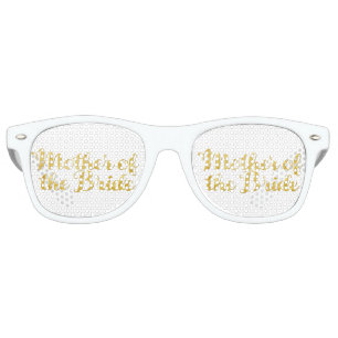 Lunettes De Fête Retro Mère de la mariée or