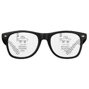 Lunettes De Fête Retro Michael fête ses deux ans voiture jouet feu tricol