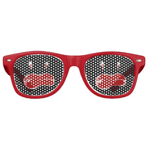 Lunettes De Fête Retro Mignonne femme visage monstre