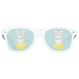 Lunettes De Fête Retro Mignonne lapin de Pâques I