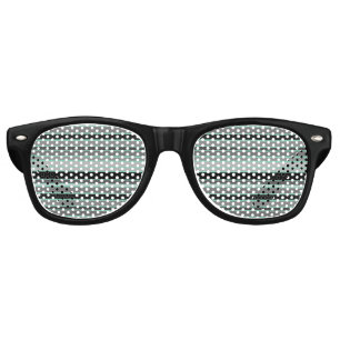Lunettes De Fête Retro mince rayé