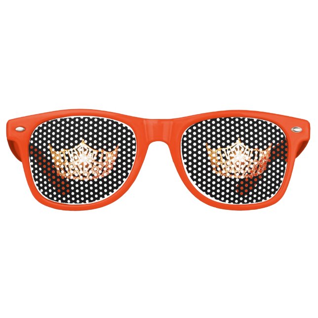 Lunettes De Fête Retro Miss America USA Femmes Tiara Eyepster Party Shade (Devant)