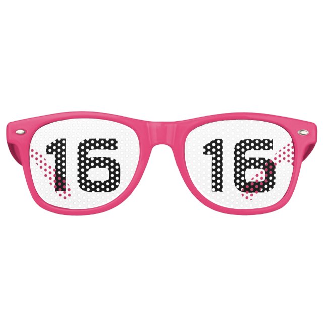 Lunettes De Fête Retro modèle du 16e anniversaire (Devant)