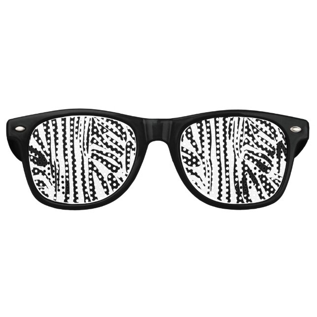 Lunettes De Fête Retro Modèle Zèbre (Devant)