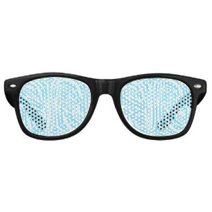 Lunettes De Fête Retro Modèle Zèbre Bleu