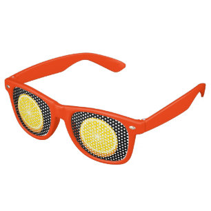 Lunettes De Fête Retro Moitié orange