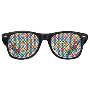 Lunettes De Fête Retro Motif coloré frais d'échelle de dragon