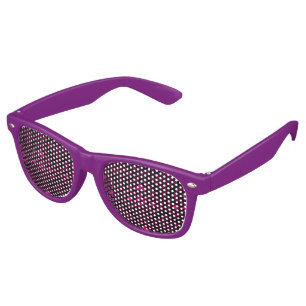 Lunettes De Fête Retro Motif damassé gothique violet et noir
