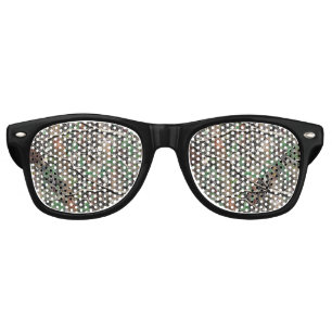 Lunettes De Fête Retro Motif de camouflage de chasse 4