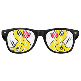 Lunettes De Fête Retro Motif de canard en caoutchouc Imprimer