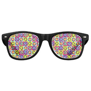 Lunettes De Fête Retro motif de cercles