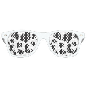 Lunettes De Fête Retro Motif de vache de pays