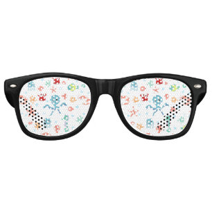 Lunettes De Fête Retro Motif du monde marin