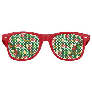 Lunettes De Fête Retro Motif frais de Noël