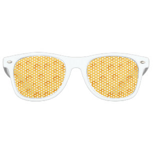 Lunettes De Fête Retro Motif jaune de fromage
