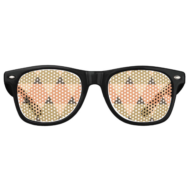 Lunettes De Fête Retro Motif triangles (Devant)