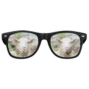 Lunettes De Fête Retro Mouton montrer langue