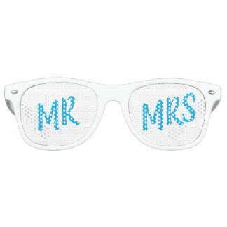 Lunettes De Fête Retro Mr & Mrs Wedding Party Glasses