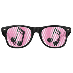 Lunettes De Fête Retro Musique Notes Retro Party Shades