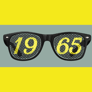 Lunettes De Fête Retro Né en 1965 60e anniversaire amusant nuances lunett