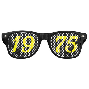 Lunettes De Fête Retro Né en 1975 50e anniversaire amusant nuances lunett