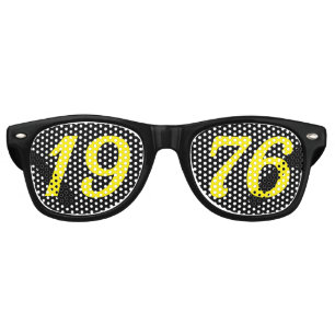 Lunettes De Fête Retro Né en 1976 50e anniversaire amusant nuances lunett