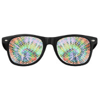 neon arc-en-ciel psychédélique tourbillonne amusan