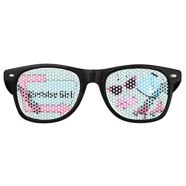 Lunettes De Fête Retro N'importe quel âge, anniversaire rétro des années  (Devant)